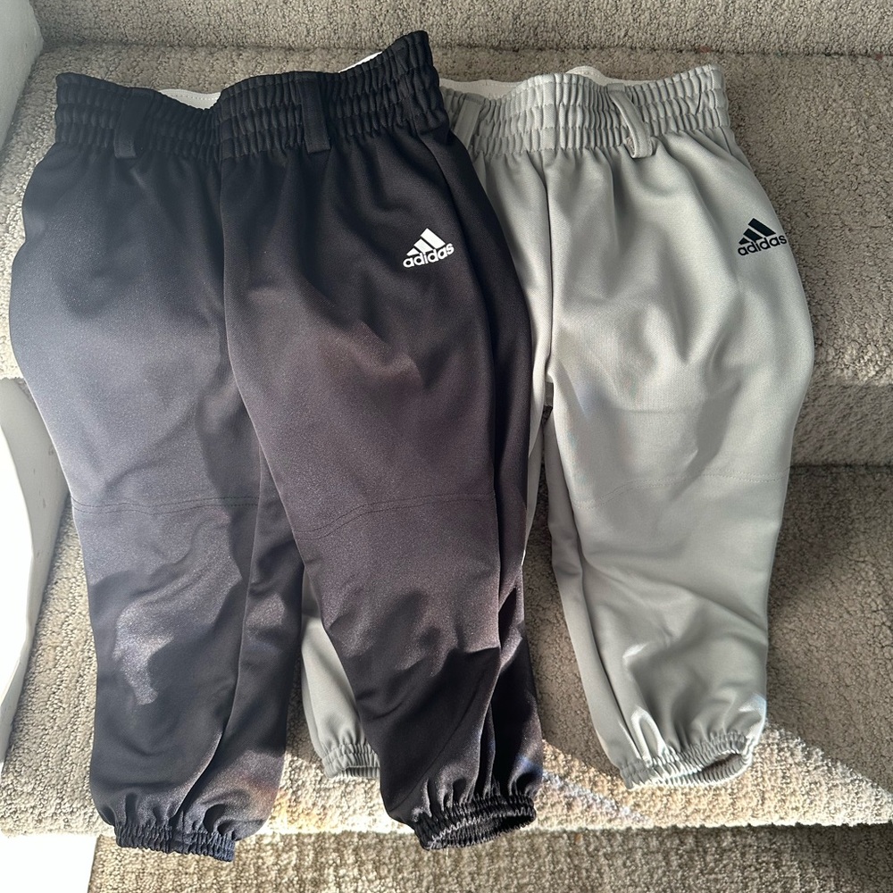 2 PAIRS adidas Kids Jogger Set - Black & Light Gray